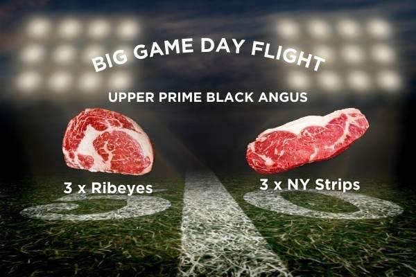 Big Game Upper Prime Ribeye & Strip: 6-Pack
