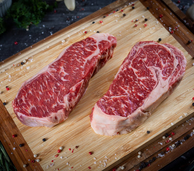 Akaushi American Wagyu Ribeye and Strip