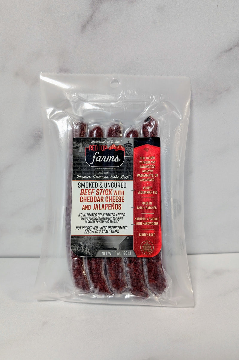 Premier American Kobe Beef Cheddar Cheese & Jalapeno Snack Stick