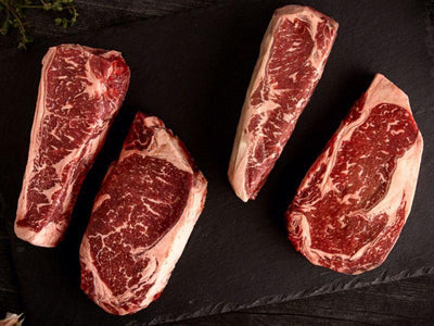 American Ribeye & Strip Sampler : 4-Pack - Holy Grail Steak Co.