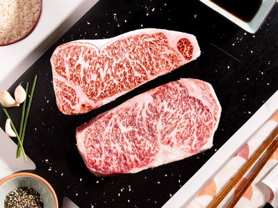 Kobe Japanese A5 Wagyu Strip : 2 Pack - Holy Grail Steak Co.