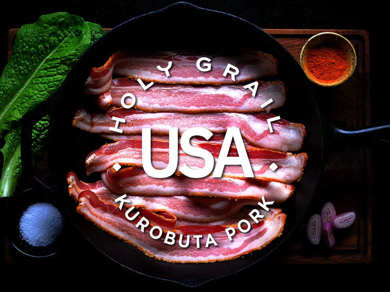 Kurobuta Pork Hardwood Smoked Bacon ~ 16oz - Holy Grail Steak Co.
