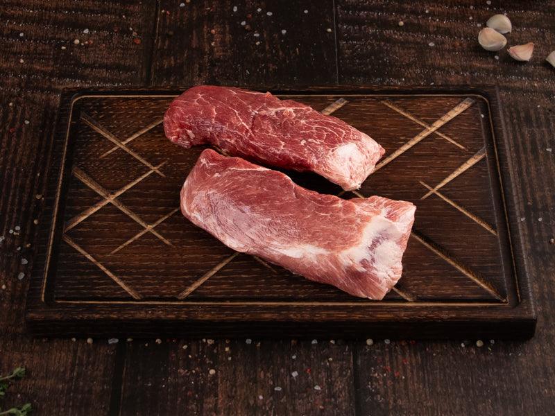 Mangalitsa Pork Flat Iron ~16 oz - Holy Grail Steak Co.