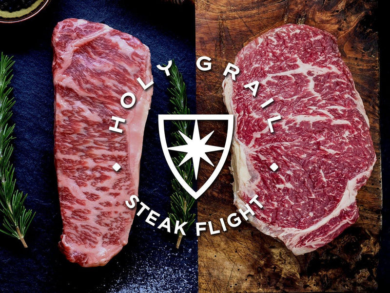 Tajima Prestige Ribeyes & Strips Flight - Holy Grail Steak Co.