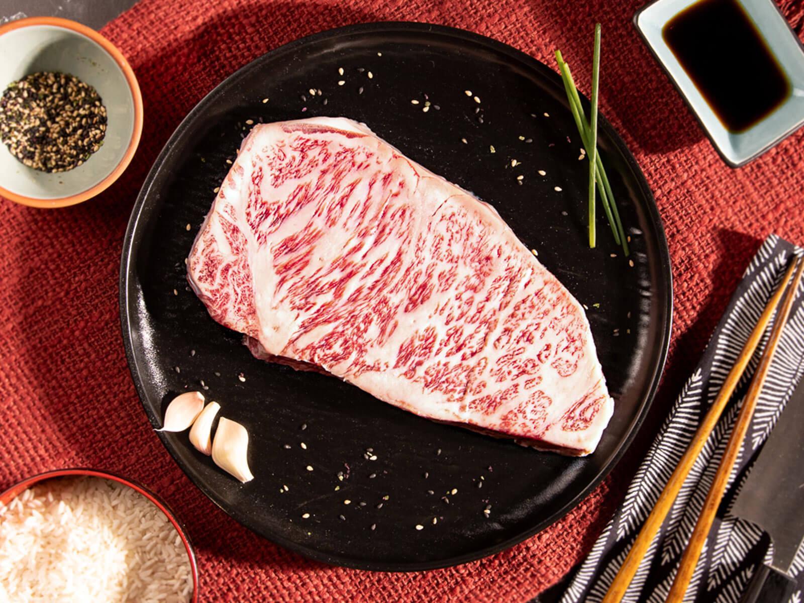 Takamori Drunken Wagyu Japanese A5 Strip Steak – Holy Grail Steak Co.