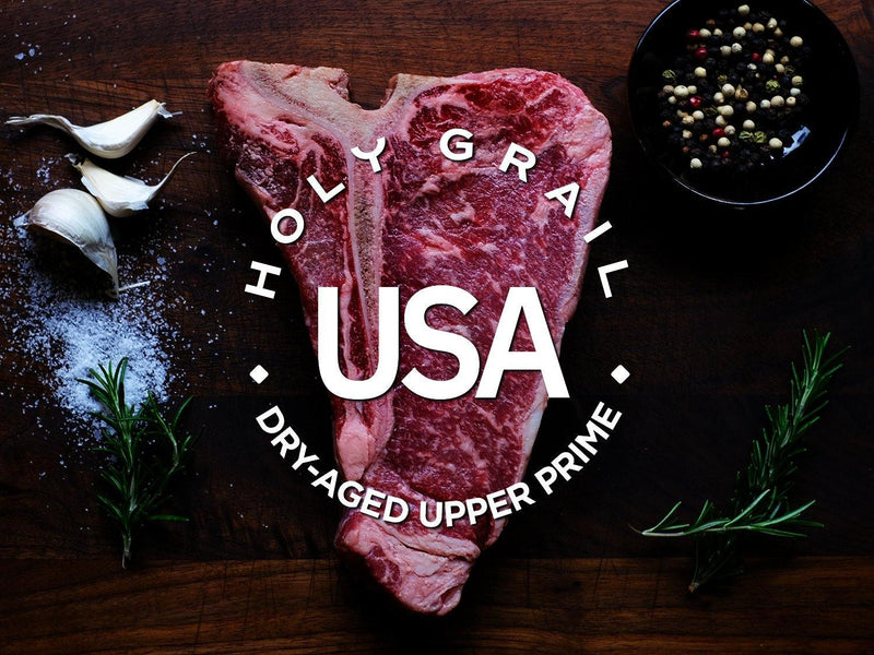 Upper Prime Black Angus Dry-Aged T-Bone ~ 24 oz - Holy Grail Steak Co.