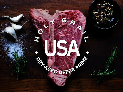 Upper Prime Black Angus Dry-Aged T-Bone ~20oz - Holy Grail Steak Co.