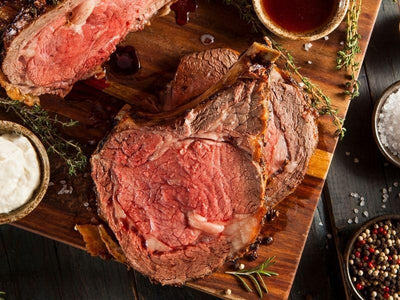 Upper Prime Black Angus Prime Rib Roast - Holy Grail Steak Co.