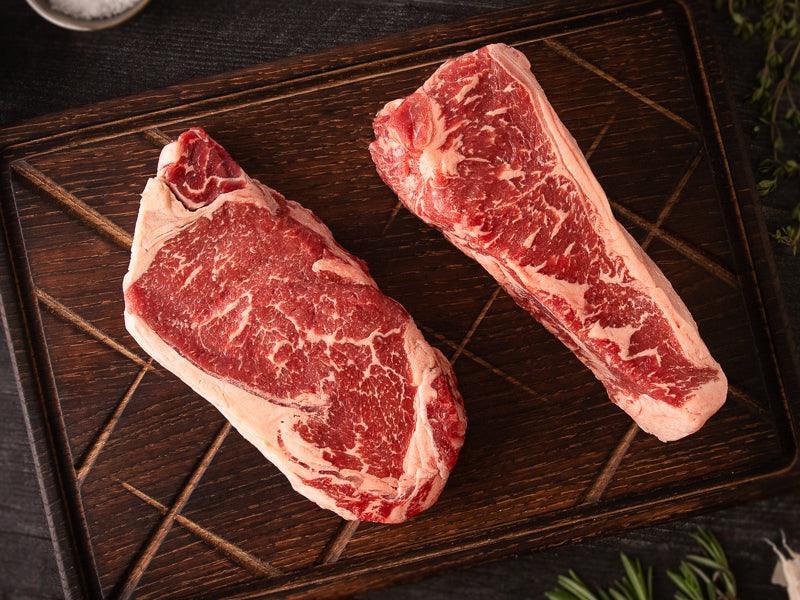 Upper Prime Black Angus Ribeye And Strip Steak 6 Pack Holy Grail Steak Co